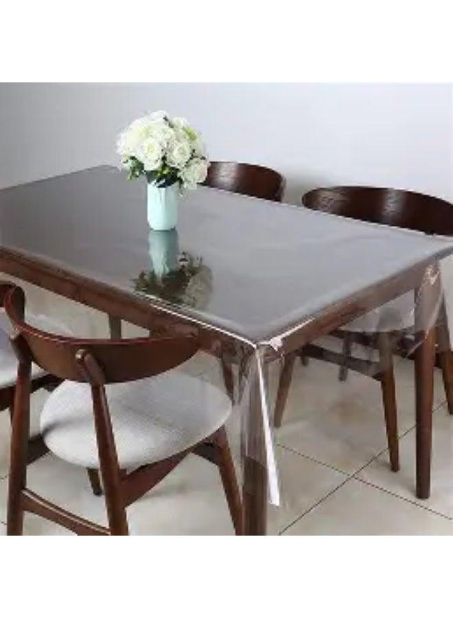 Tablecloth Transparent Rectangle Protective Cover 0.2 mm Clear 250 x 140 cm - Image 1